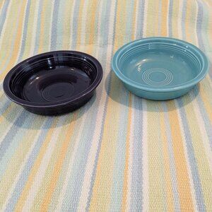 ⭐ Two (2) Fiestaware 7" Bowls - Plumb& Turquoise